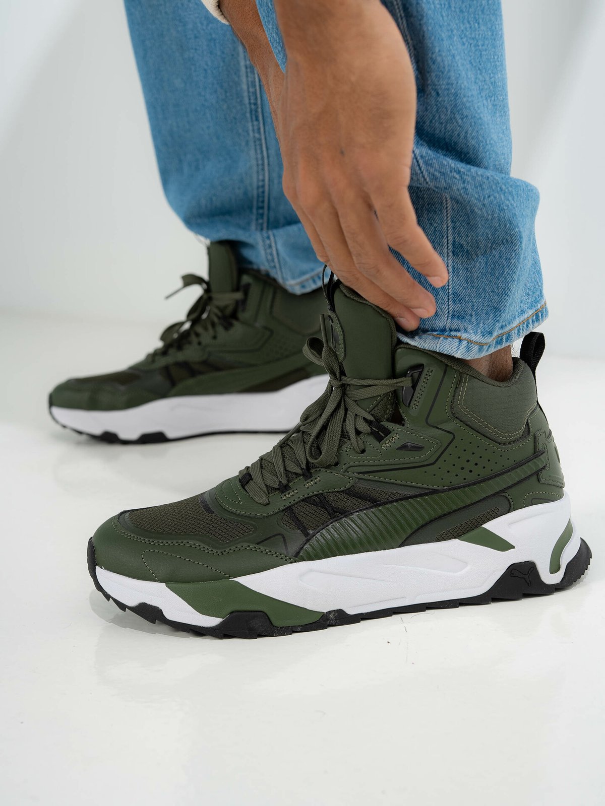 Puma Trinity Mid Hybrid - Grønn | Getinspired.no