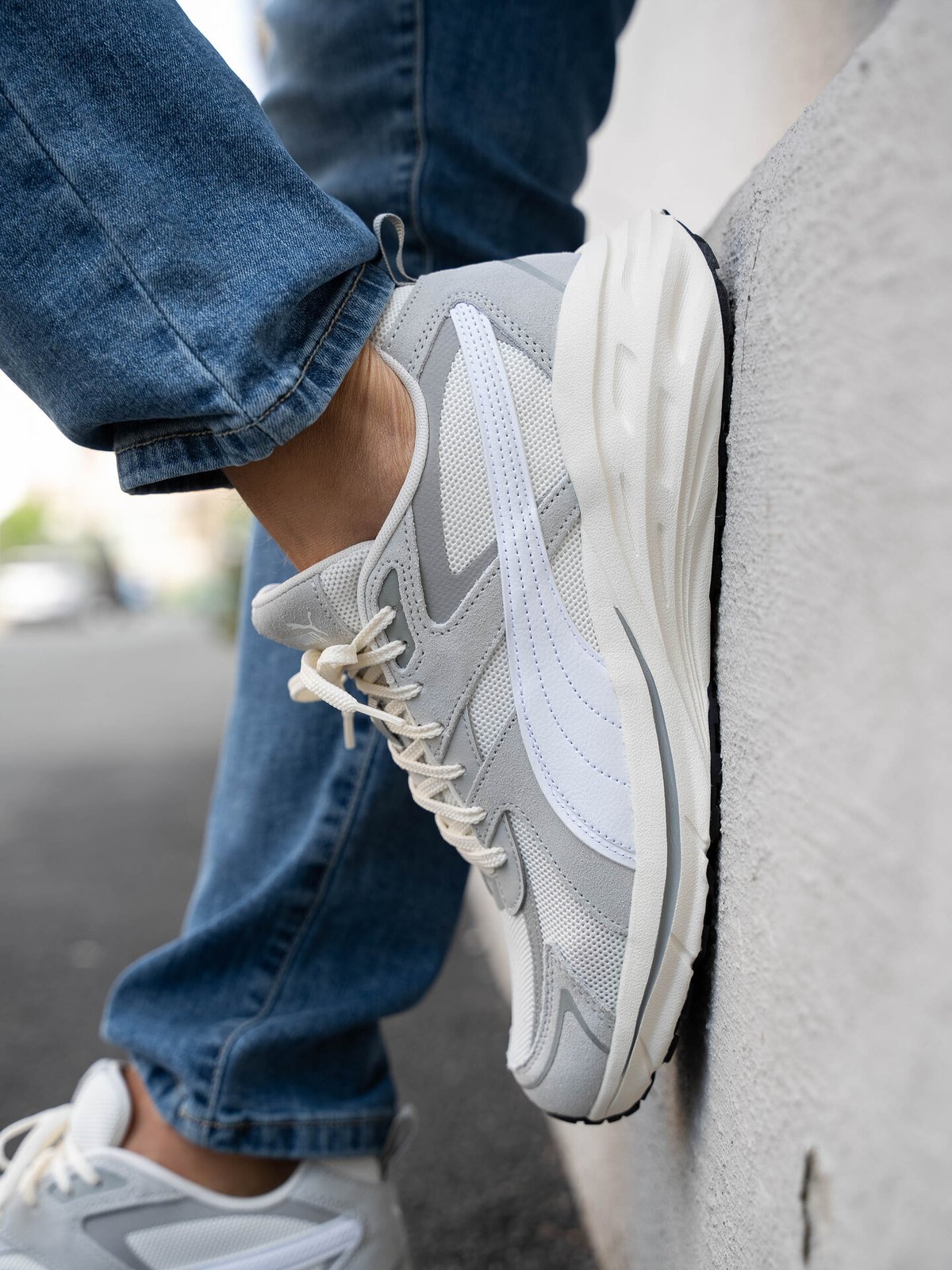 Puma Hypnotic LS Grey / White