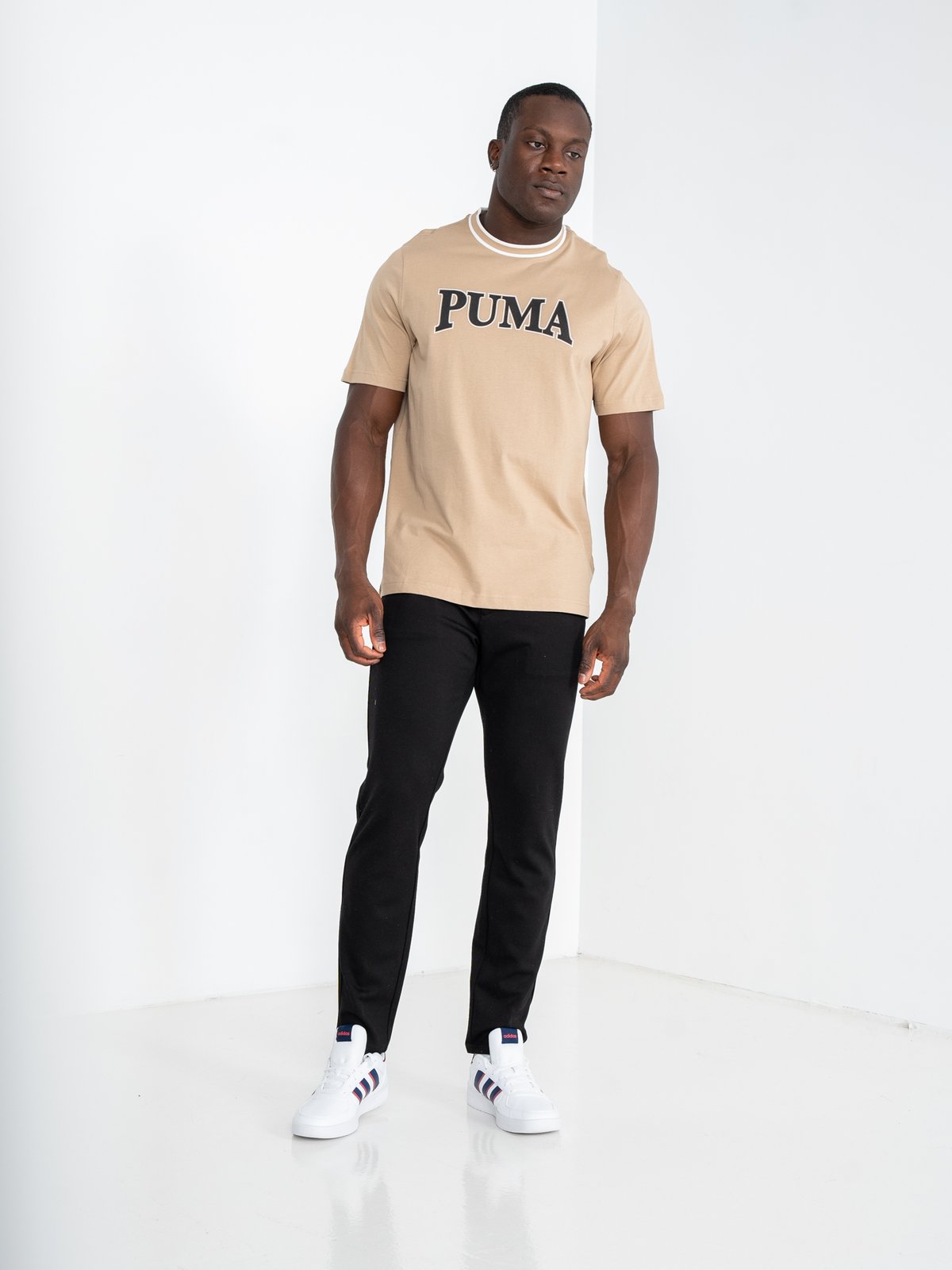 Puma Puma Squad Big Graphic Tee Prairie Tan