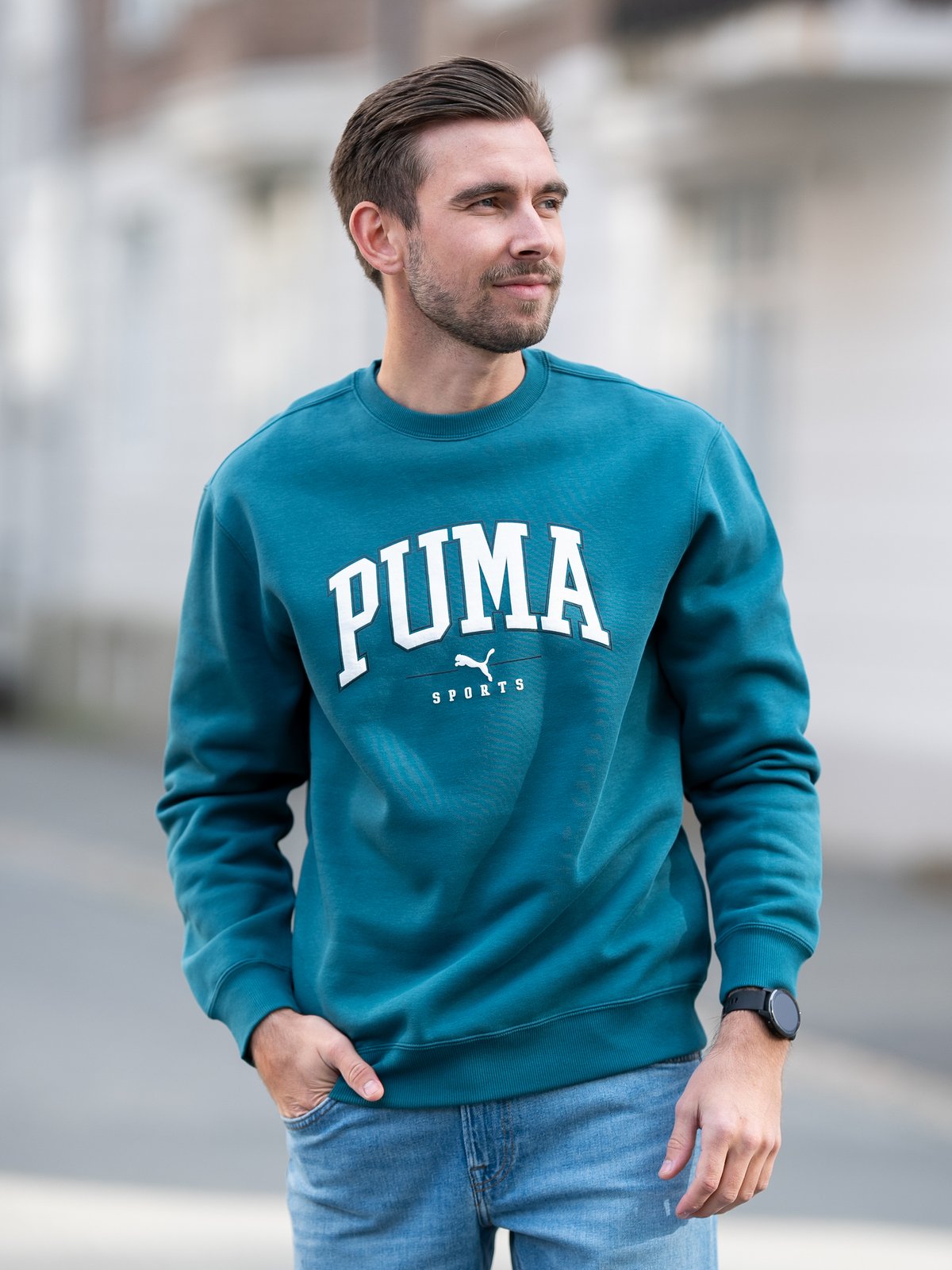Puma Puma Squad Crew Full-Length Cold Green