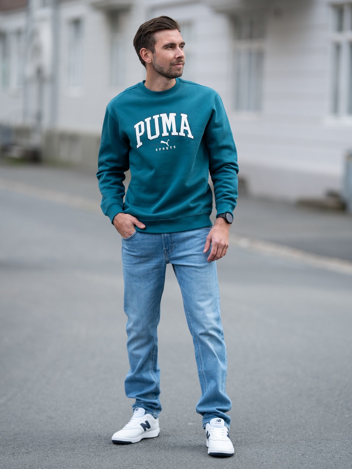 Puma Puma Squad Crew Full-Length Cold Green
