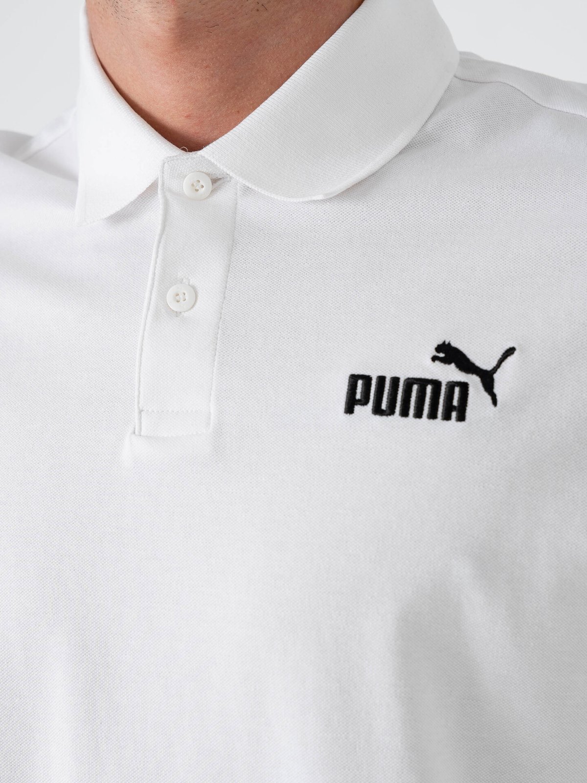 Puma ESS No.1 Logo Pique Polo PUMA White