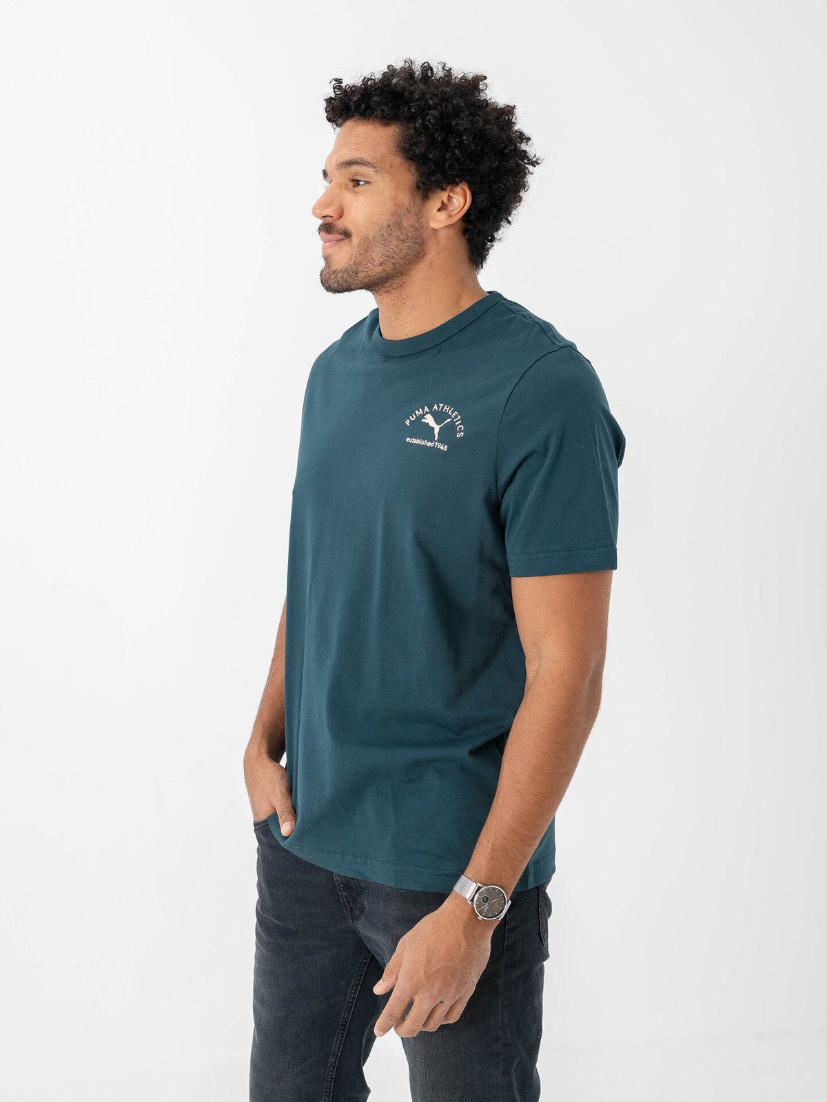 Puma Class Graphic Tee Green Terrain
