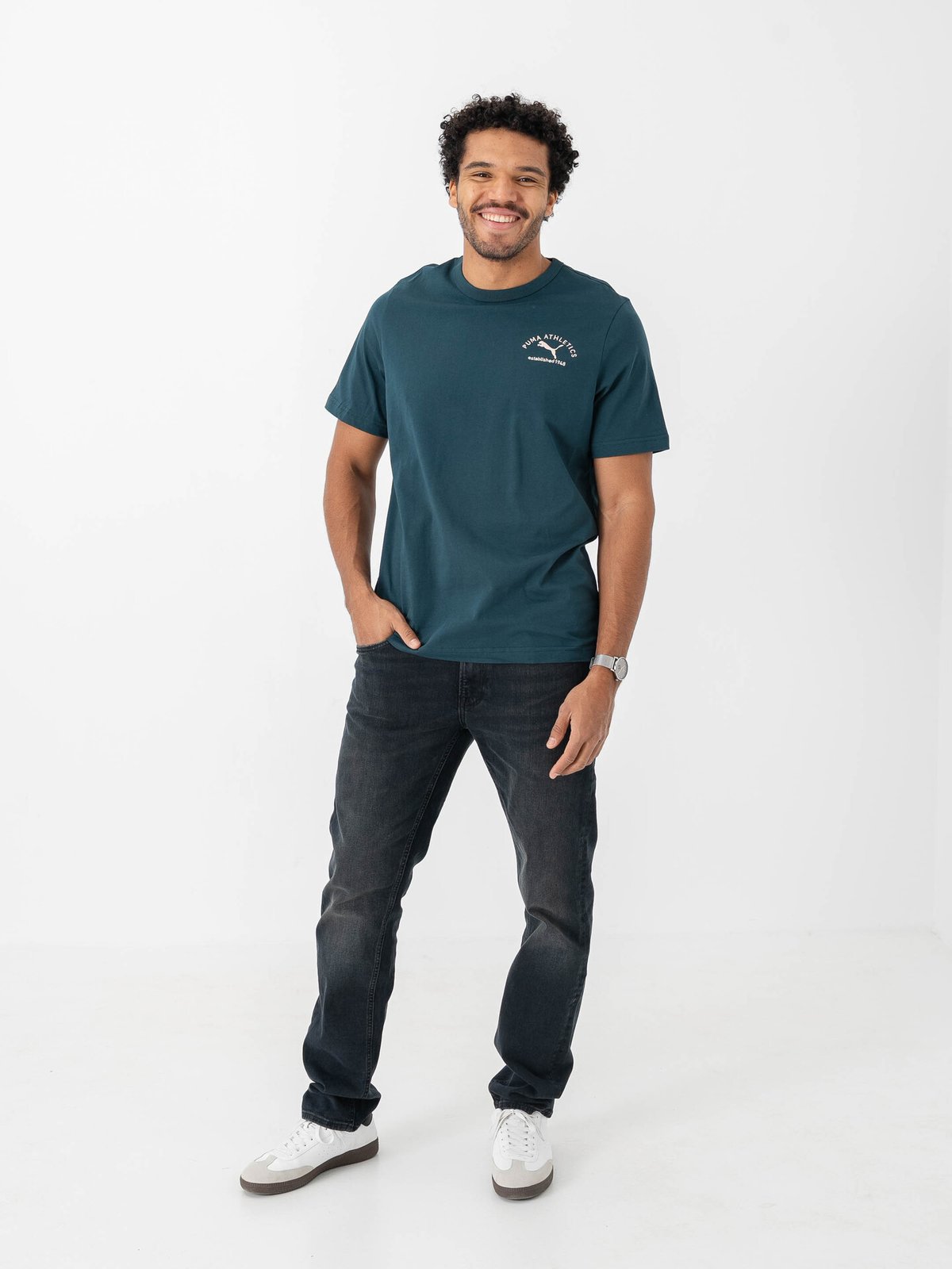 Puma Class Graphic Tee Green Terrain