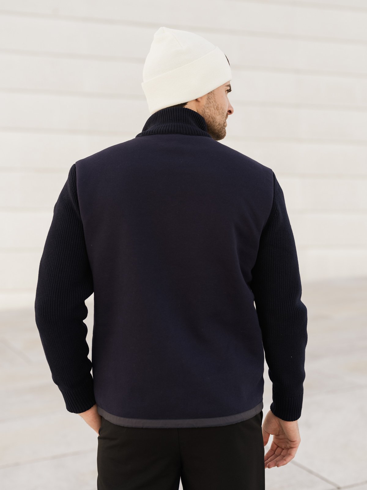 Colmar Multi Material Padded Hybrid Jacket navy blue