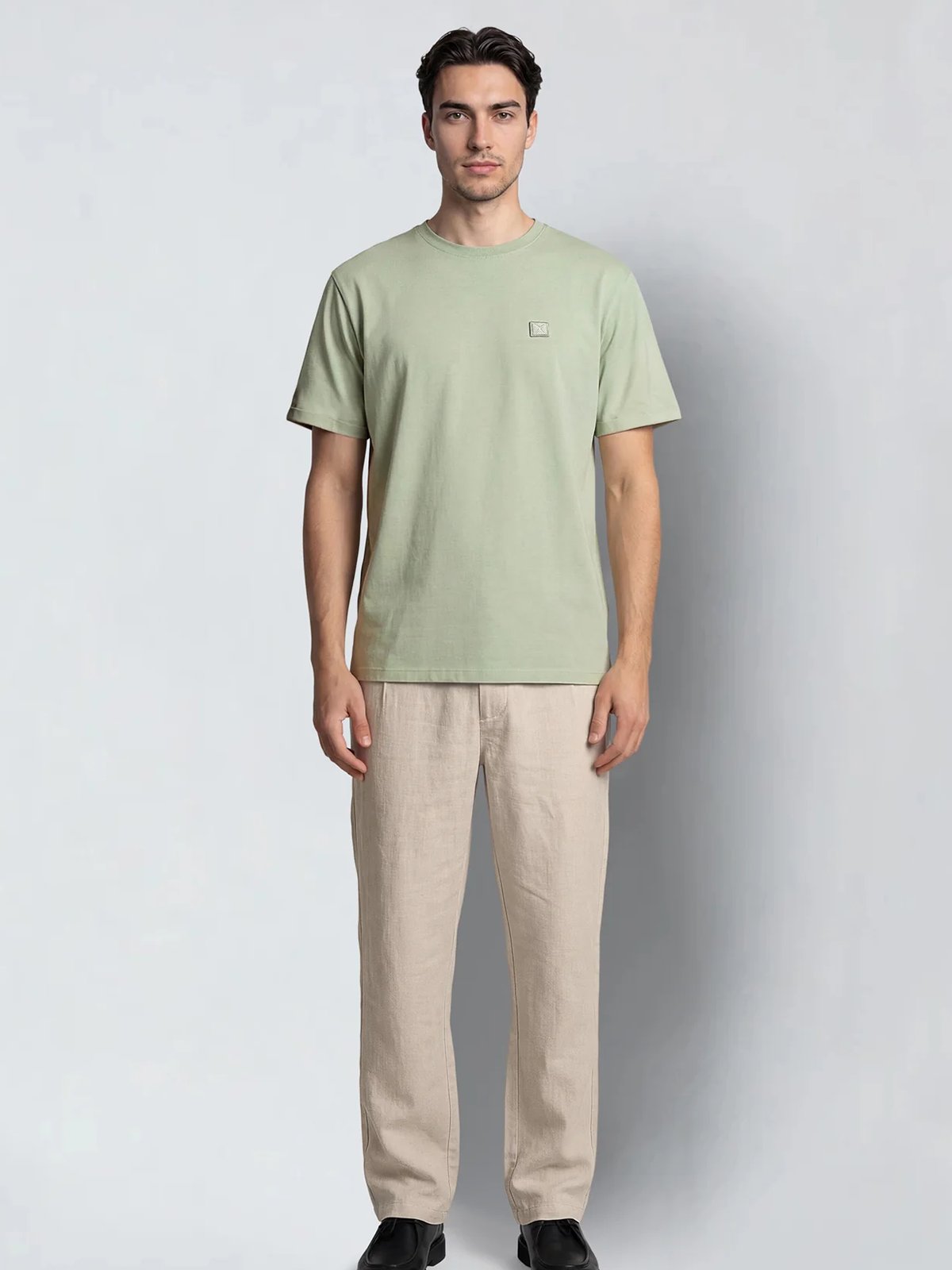 CLEAN CUT COPENHAGEN Basic Organic T-Shirt Desert Sage