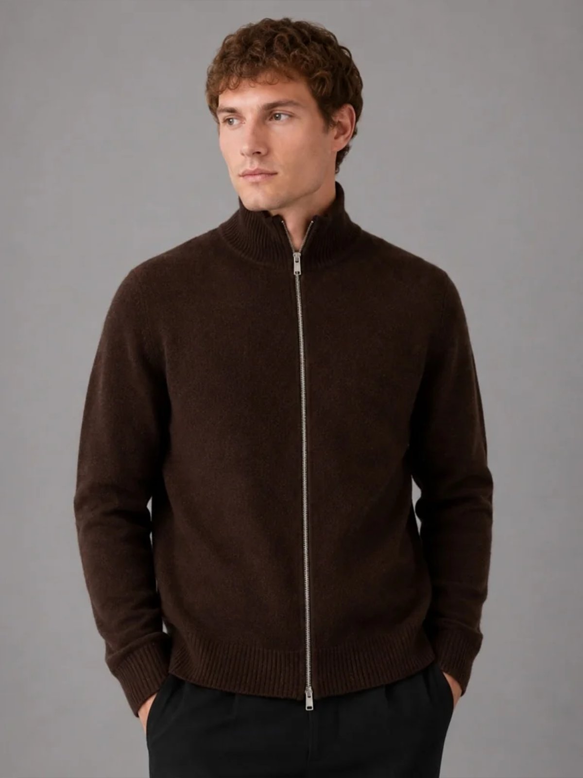 Clean Cut Copenhagen Mario Cardigan Dark Brown
