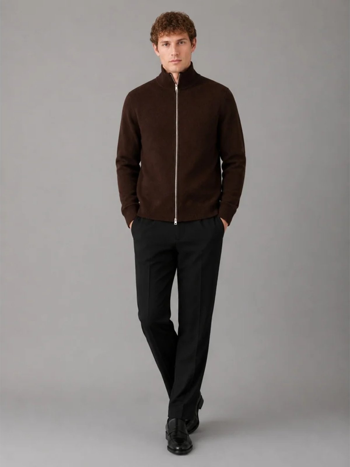 Clean Cut Copenhagen Mario Cardigan Dark Brown