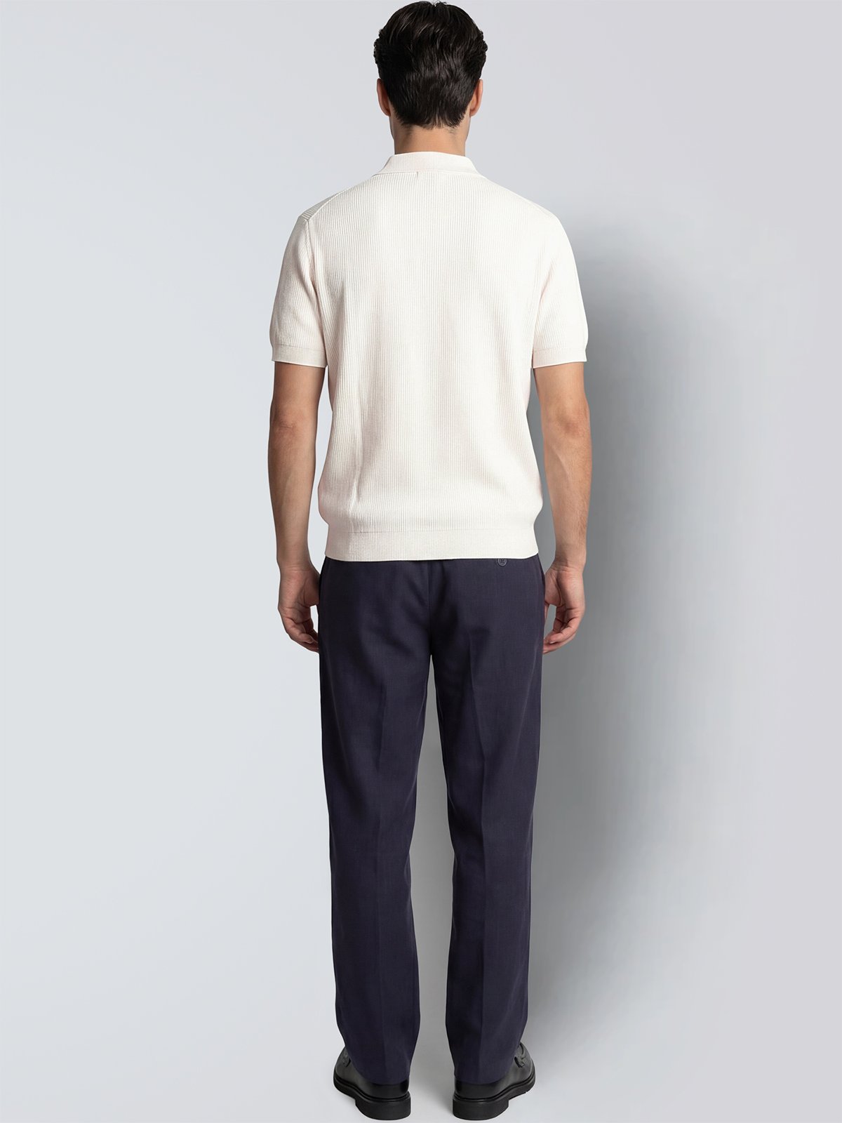 CLEAN CUT COPENHAGEN Karl Knitted Polo Ecru