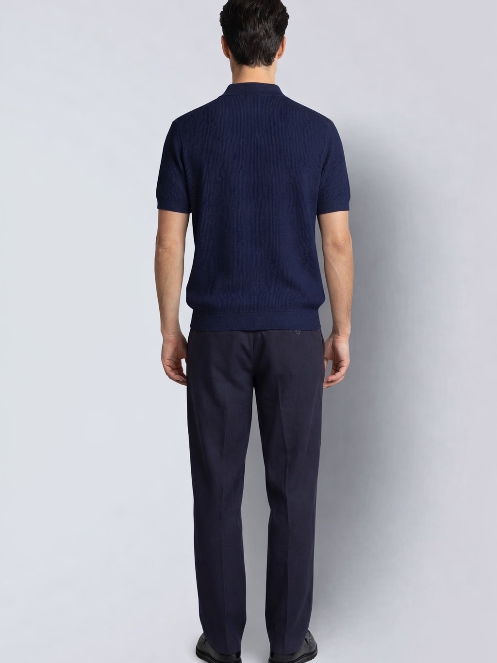 CLEAN CUT COPENHAGEN Karl Knitted Polo Navy
