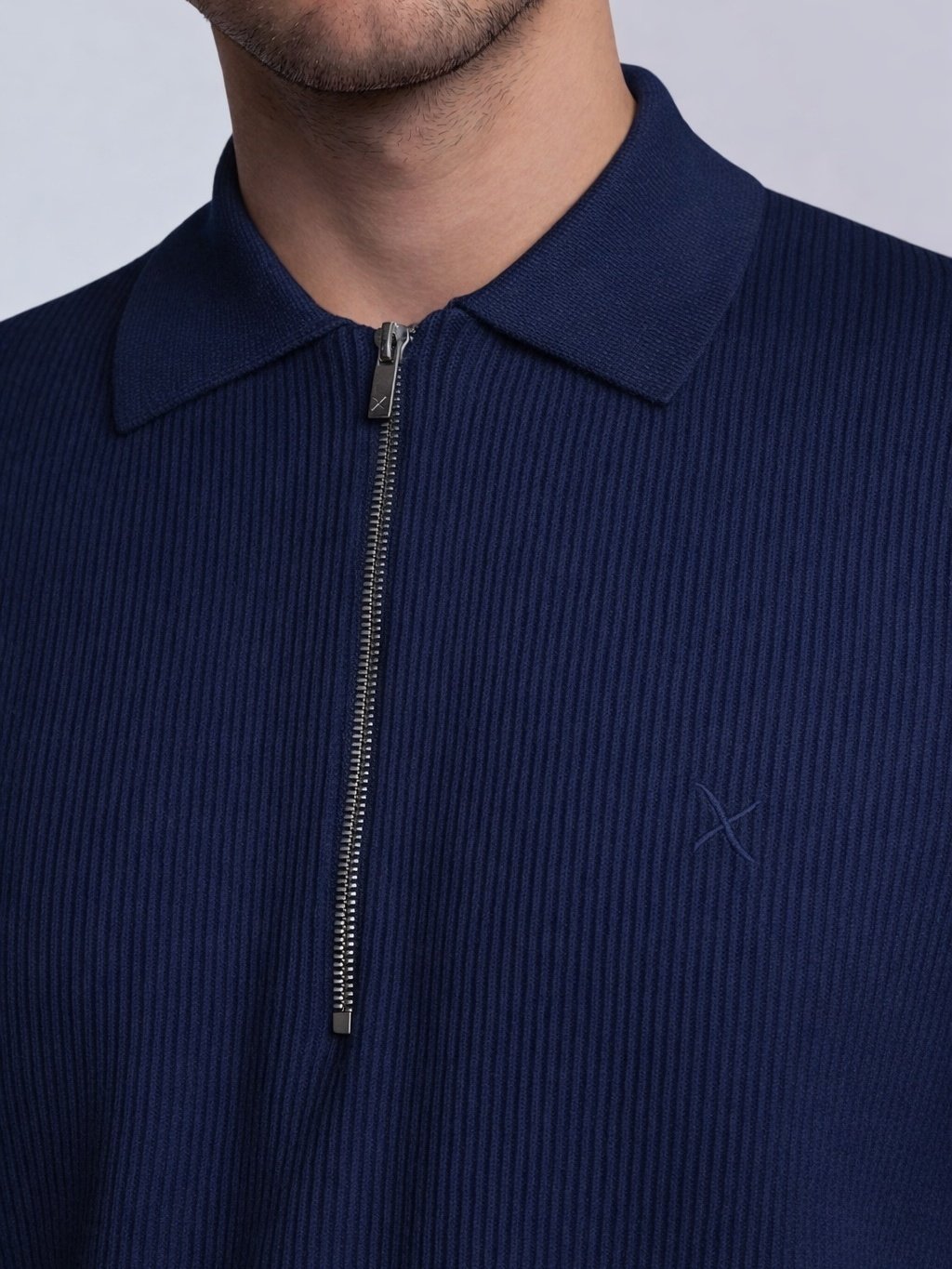 CLEAN CUT COPENHAGEN Karl Knitted Polo Navy