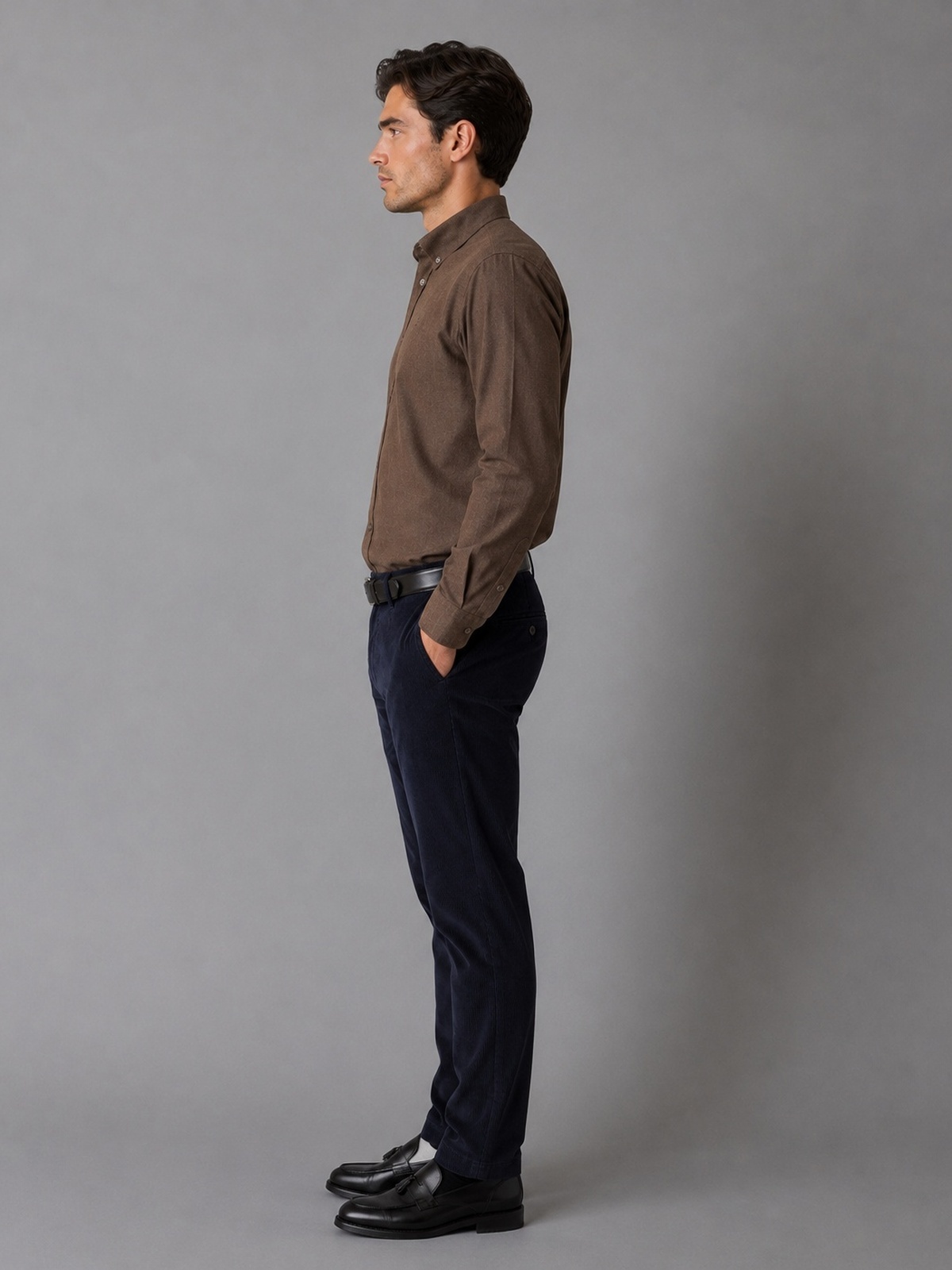Clean Cut Copenhagen Flannel Shirt Dark brown