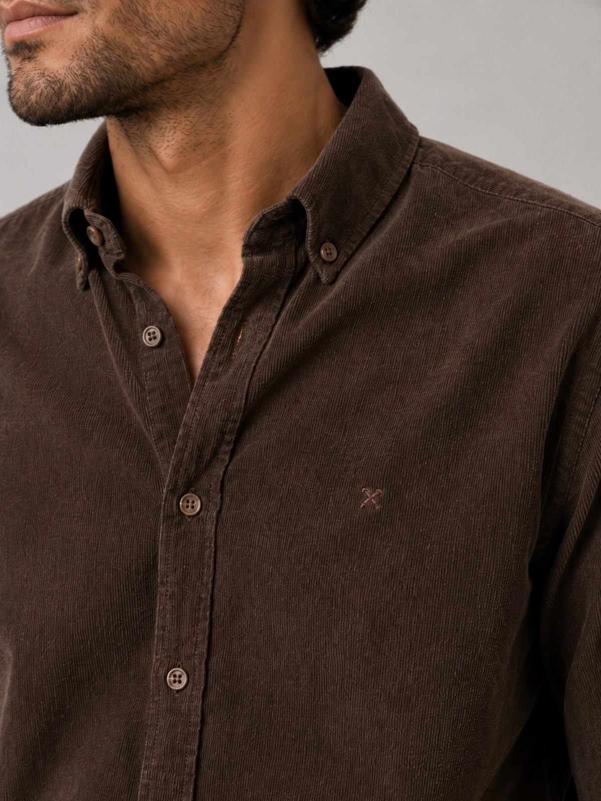 Clean Cut Copenhagen Corduroy Shirt Dark brown