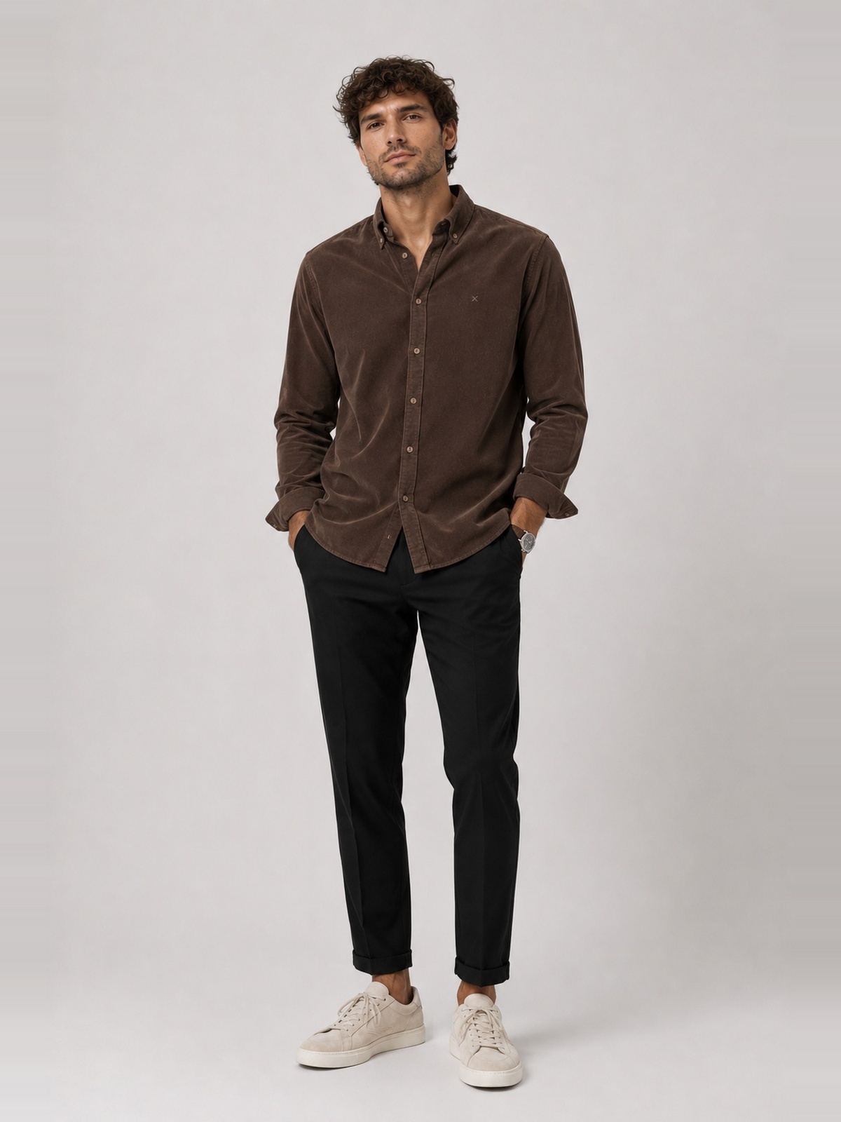 Clean Cut Copenhagen Corduroy Shirt Dark brown