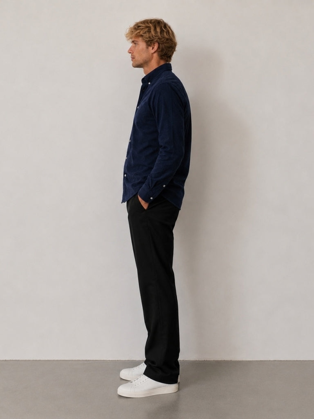 Clean Cut Copenhagen Corduroy Shirt Blå