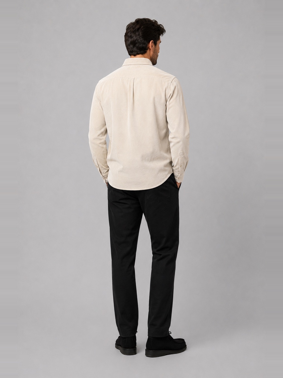 Clean Cut Copenhagen Corduroy Shirt Ecru
