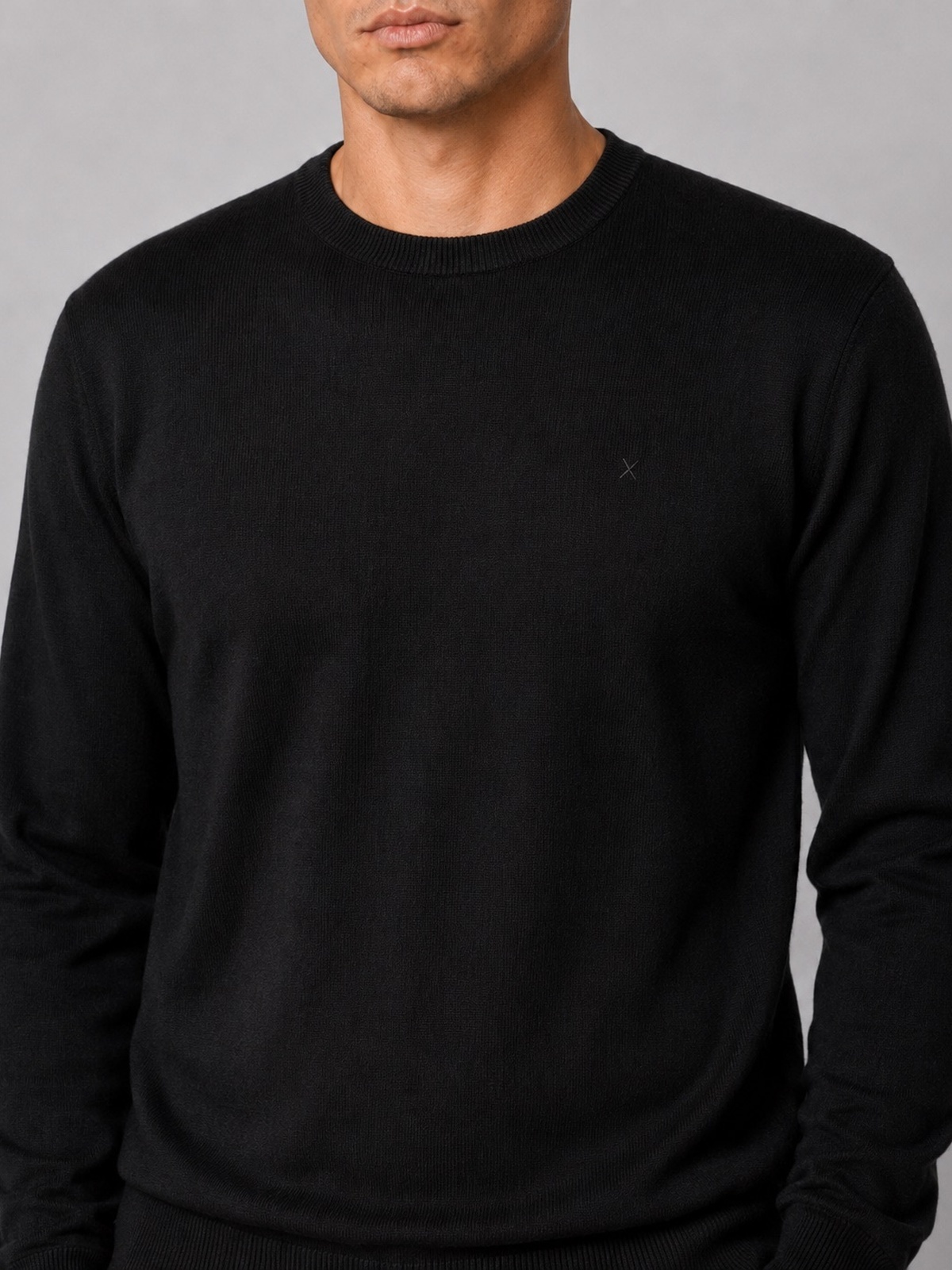 Clean Cut Copenhagen Merino Crewneck Knit Black