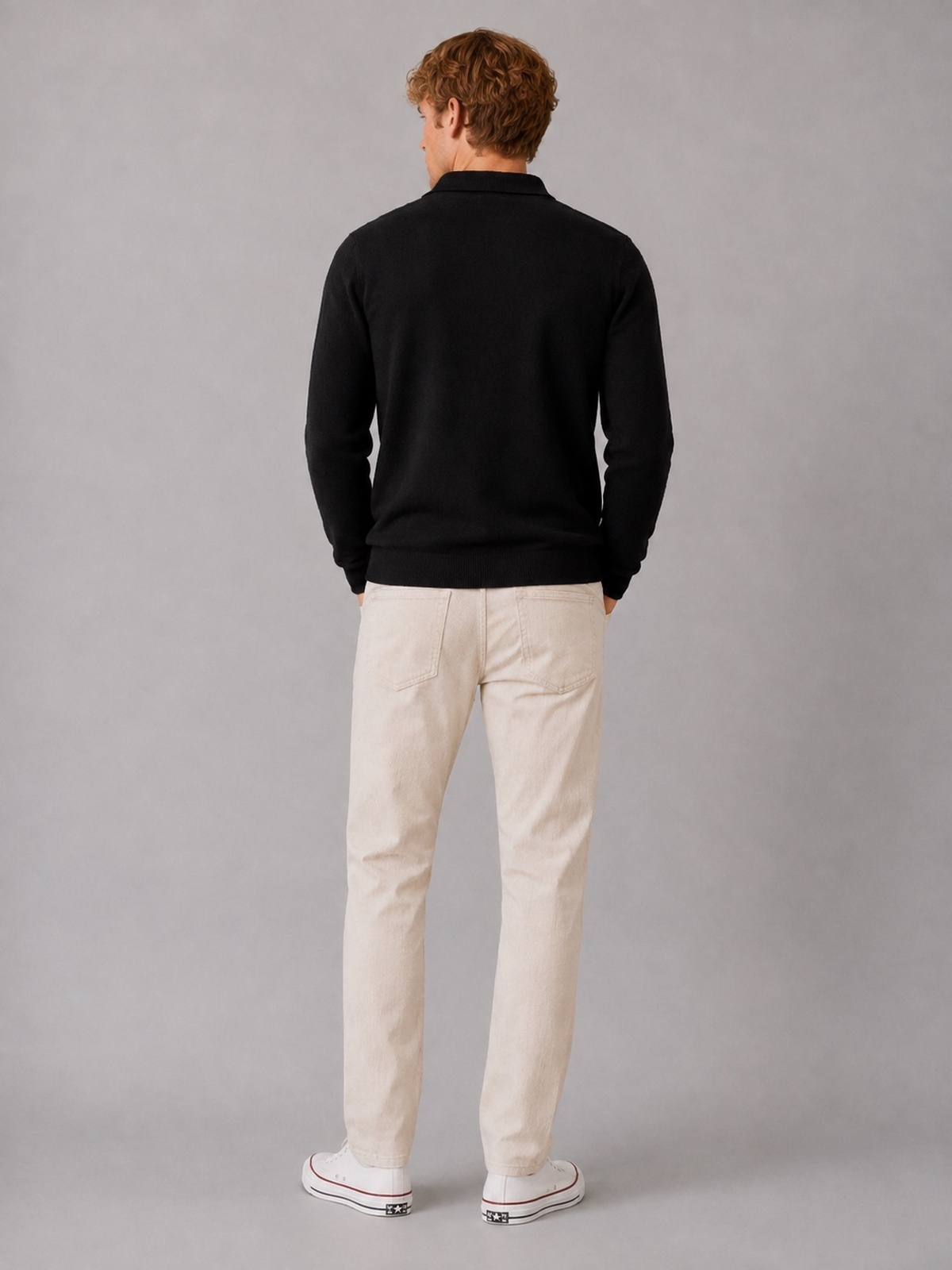 Clean Cut Copenhagen Merino Polo Knit Black
