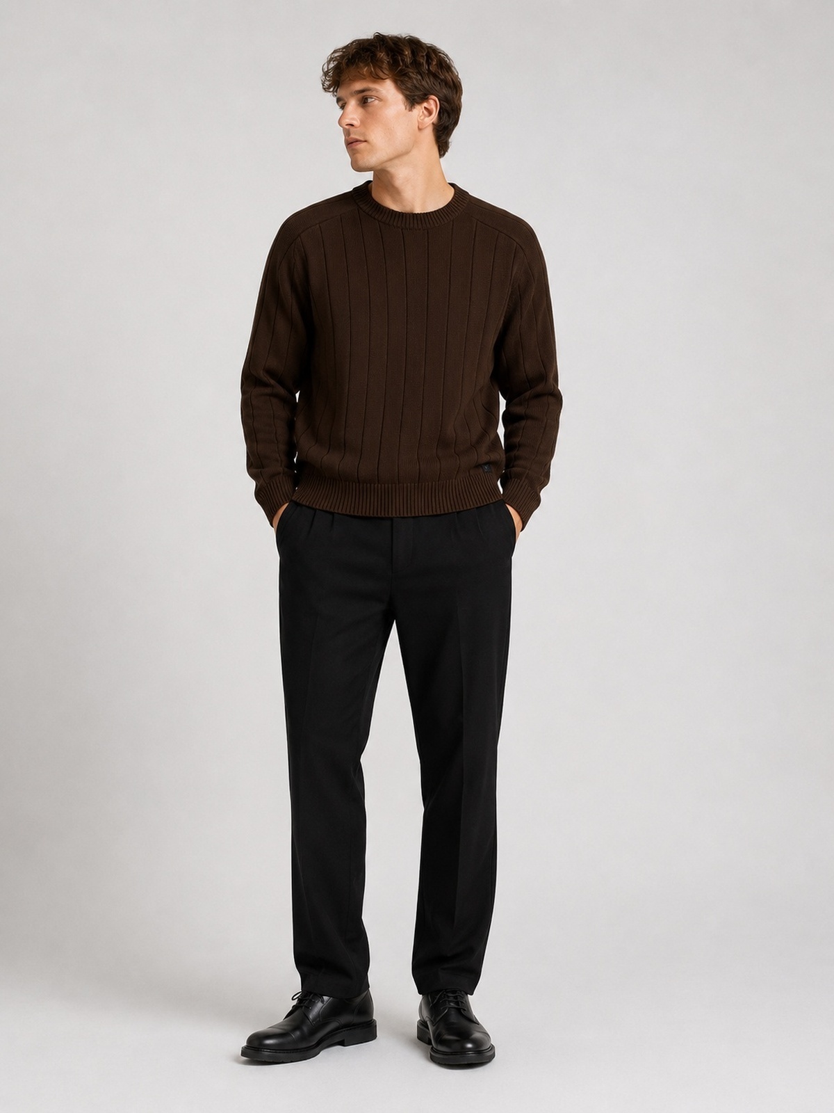 Clean Cut Copenhagen Bertil Cashmere Knit Dark brown