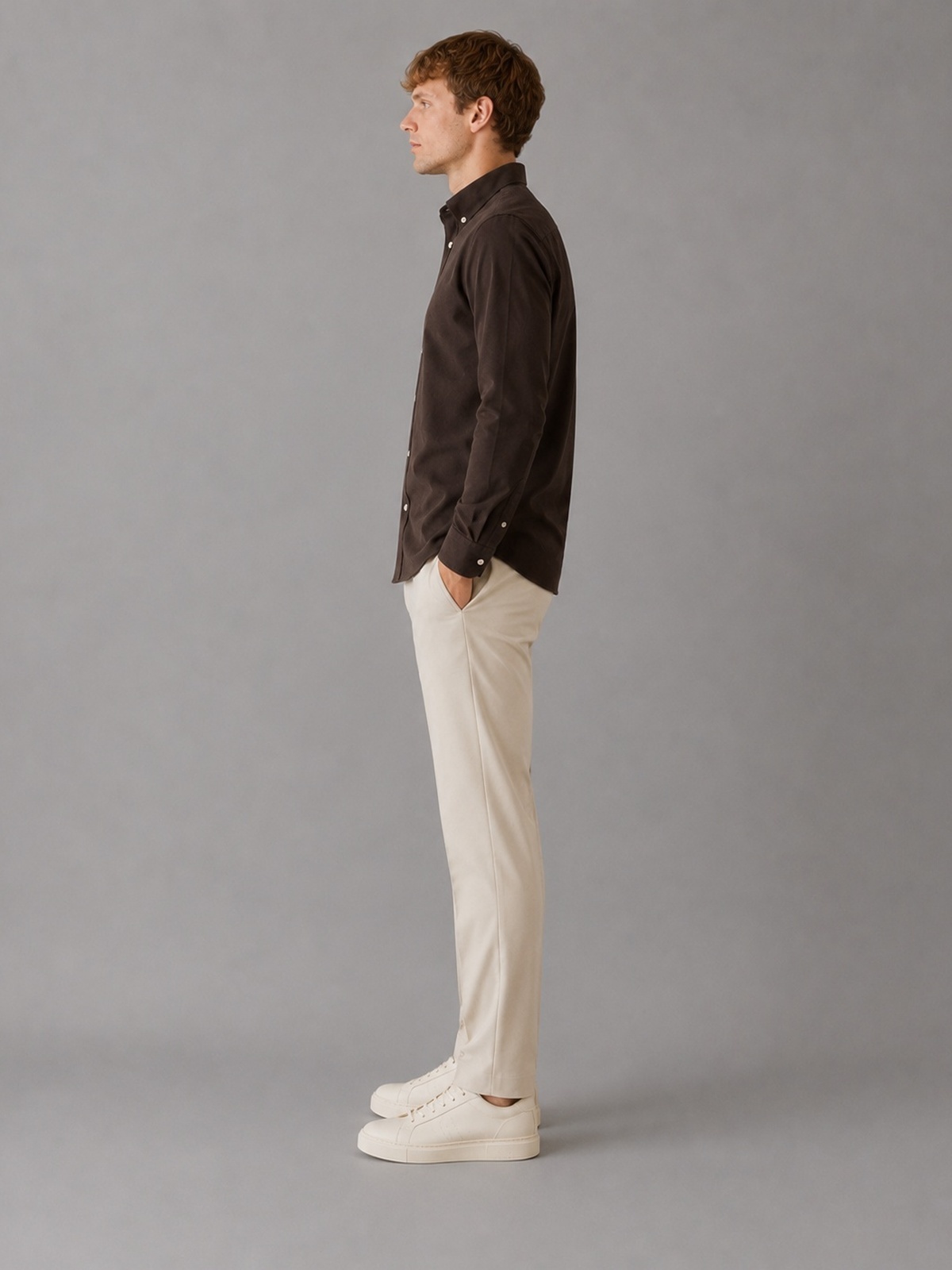 Clean Cut Copenhagen Oxford Shirt Dark brown
