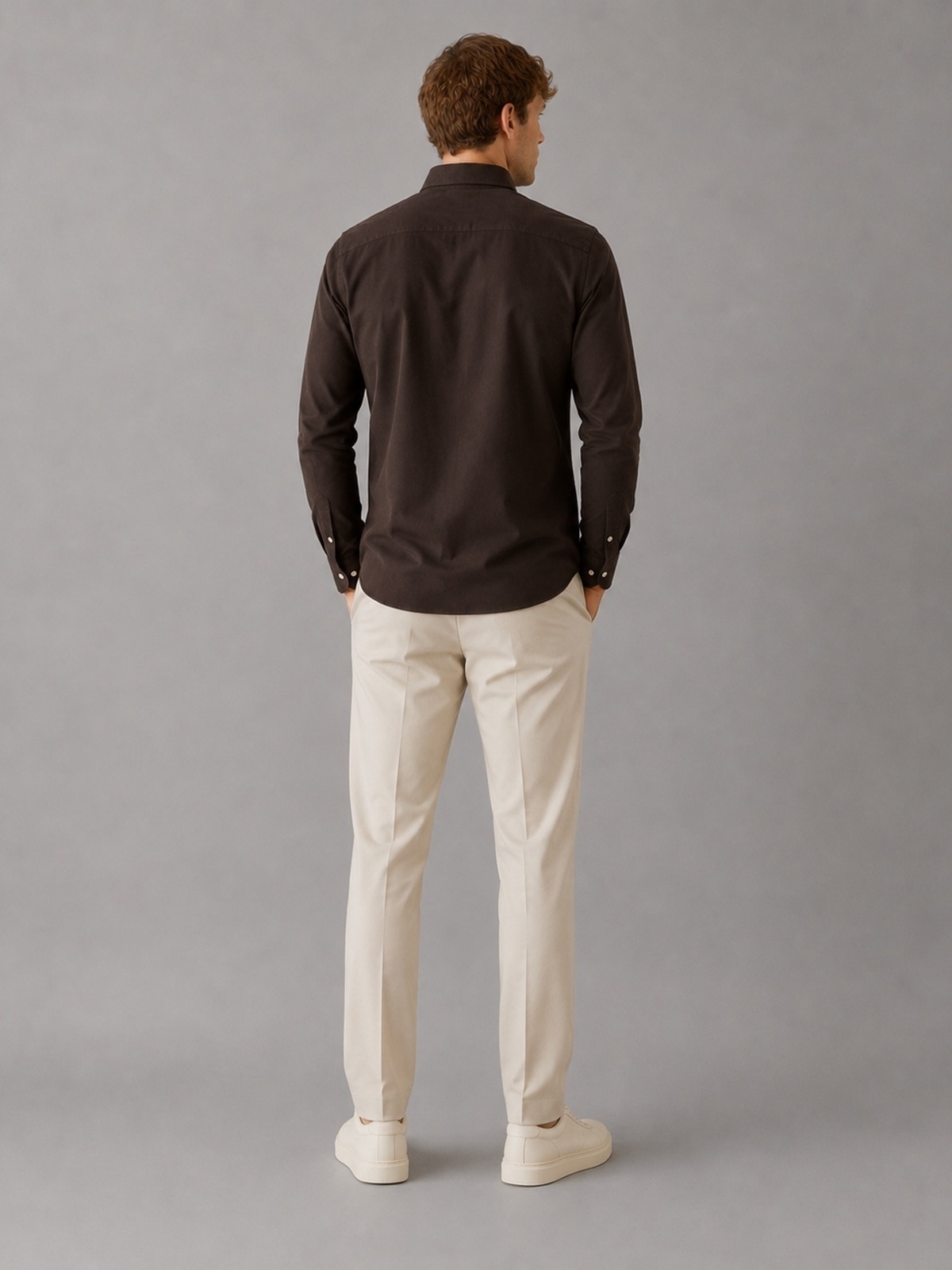 Clean Cut Copenhagen Oxford Shirt Dark brown
