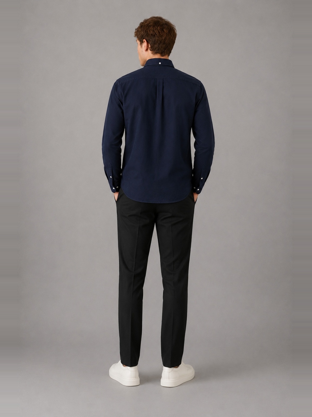 Clean Cut Copenhagen Oxford Shirt Dark navy