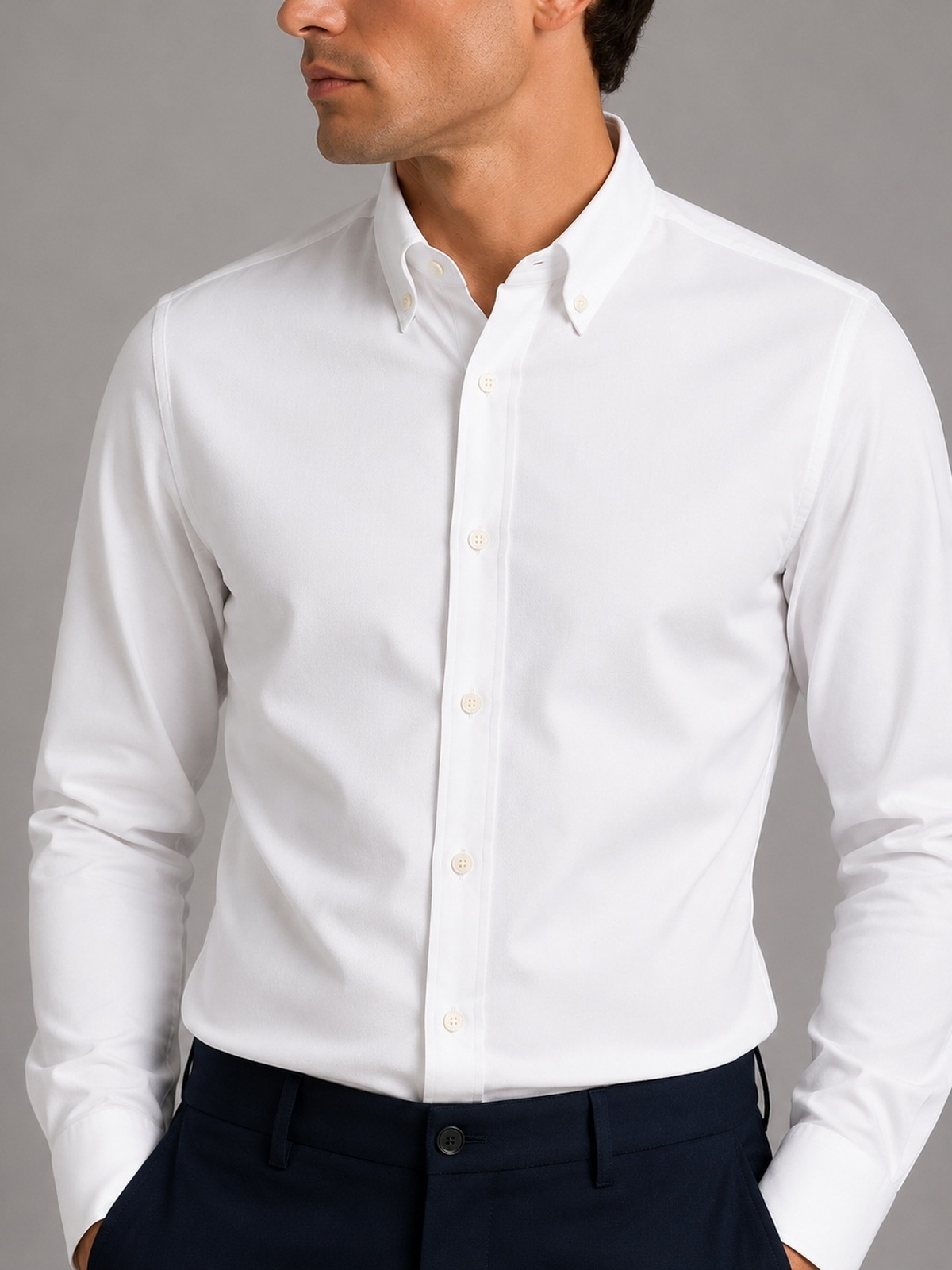 Clean Cut Copenhagen Oxford Shirt White