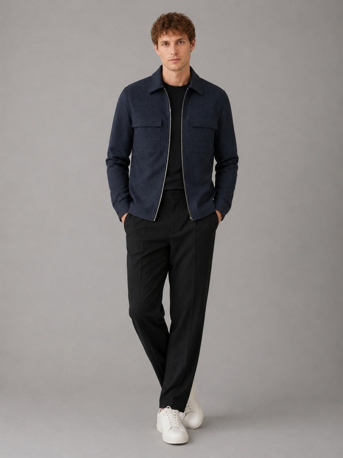 Clean Cut Copenhagen Sigurd Structured Jacket Blå