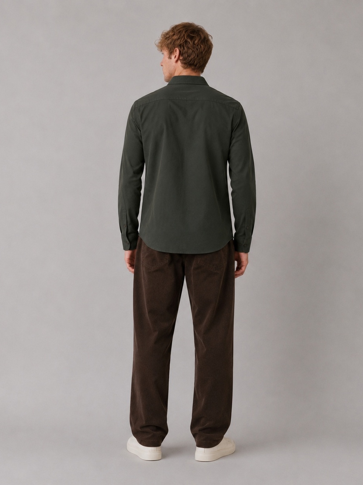 Clean Cut Copenhagen Emil Stretch Shirt Dark forest