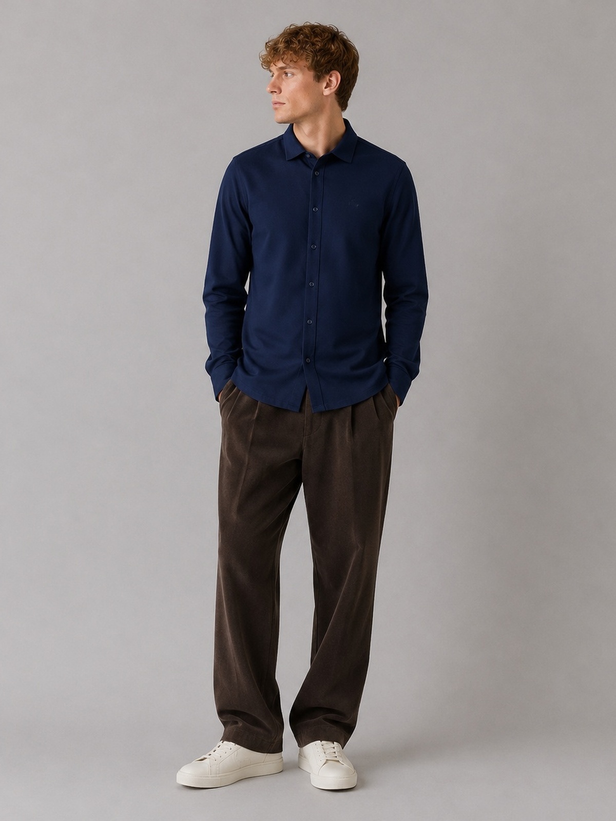 Clean Cut Copenhagen Emil Stretch Shirt Navy