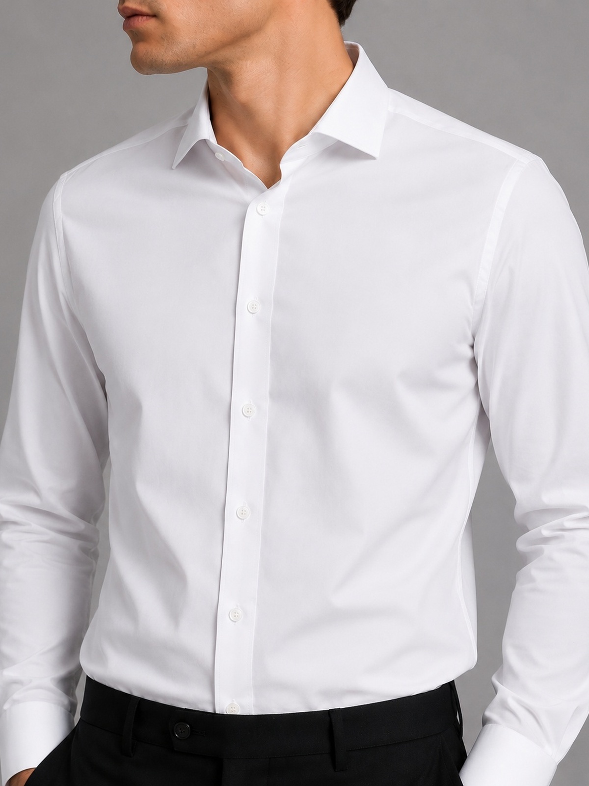 Clean Cut Copenhagen Emil Stretch Shirt White