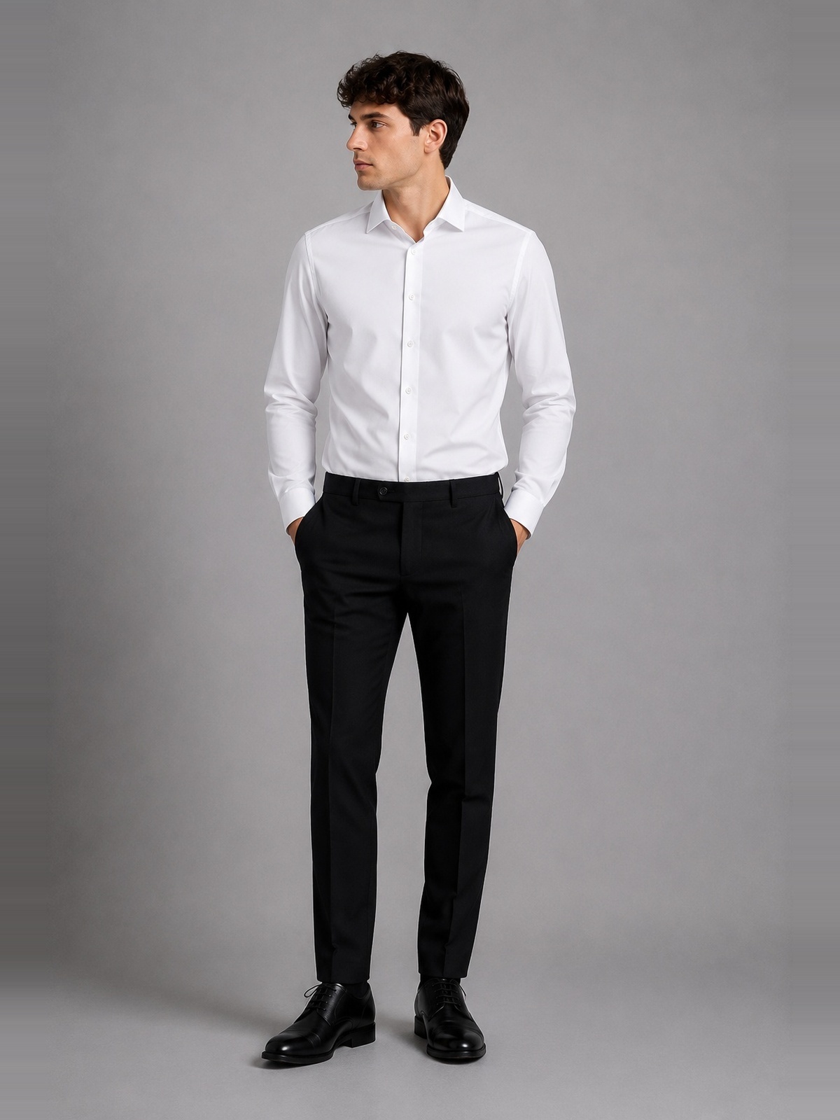 Clean Cut Copenhagen Emil Stretch Shirt White