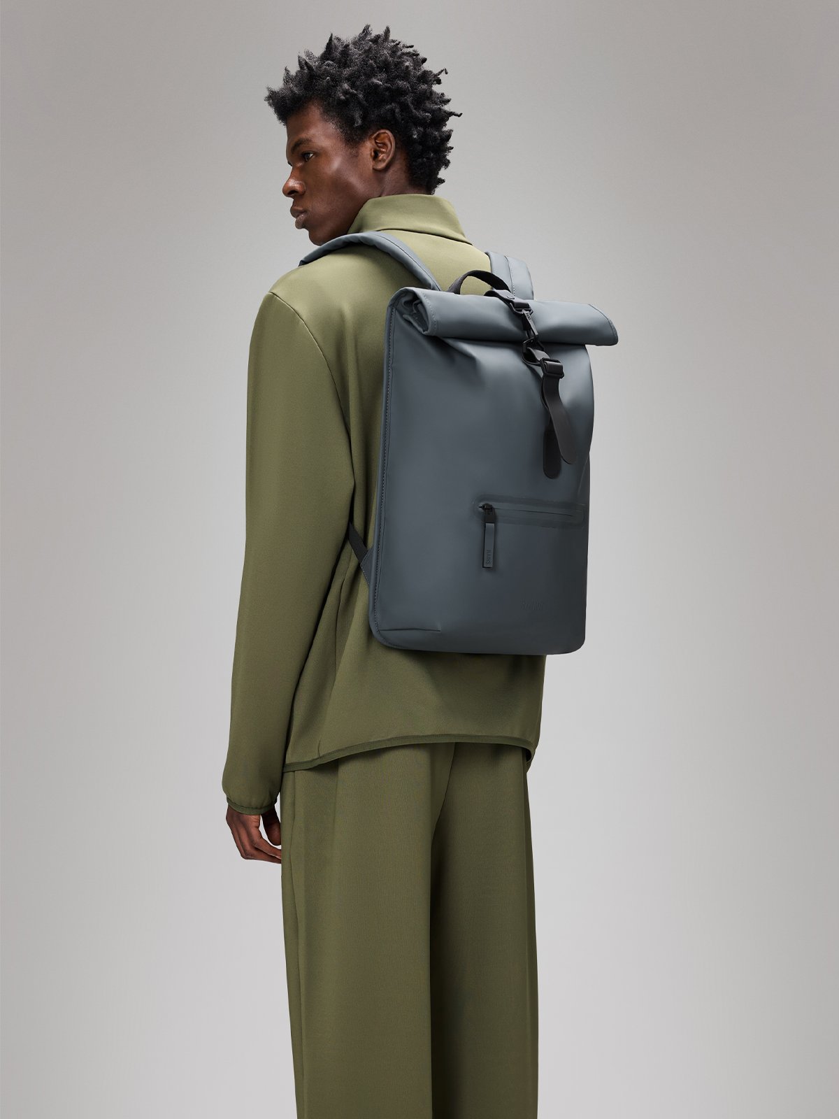 Rains Rolltop Rucksack Lagoon