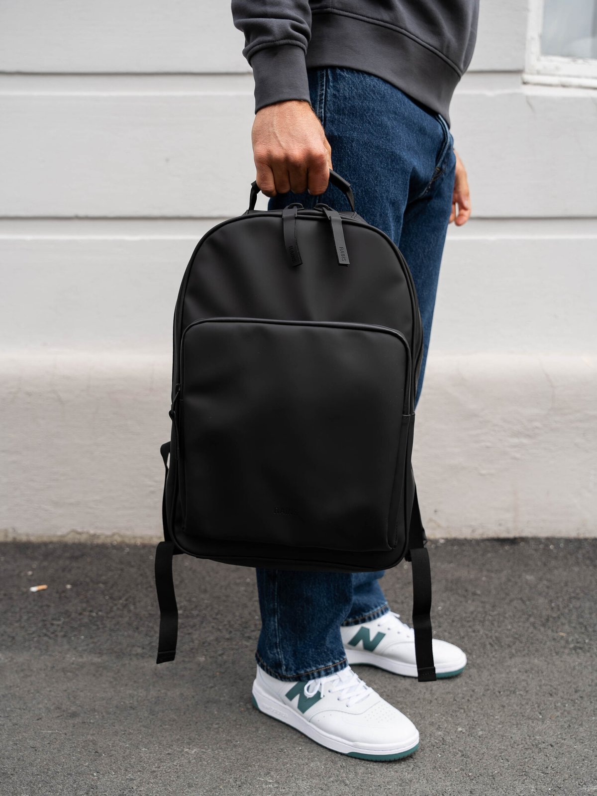 Rains Book Daypack Large Black