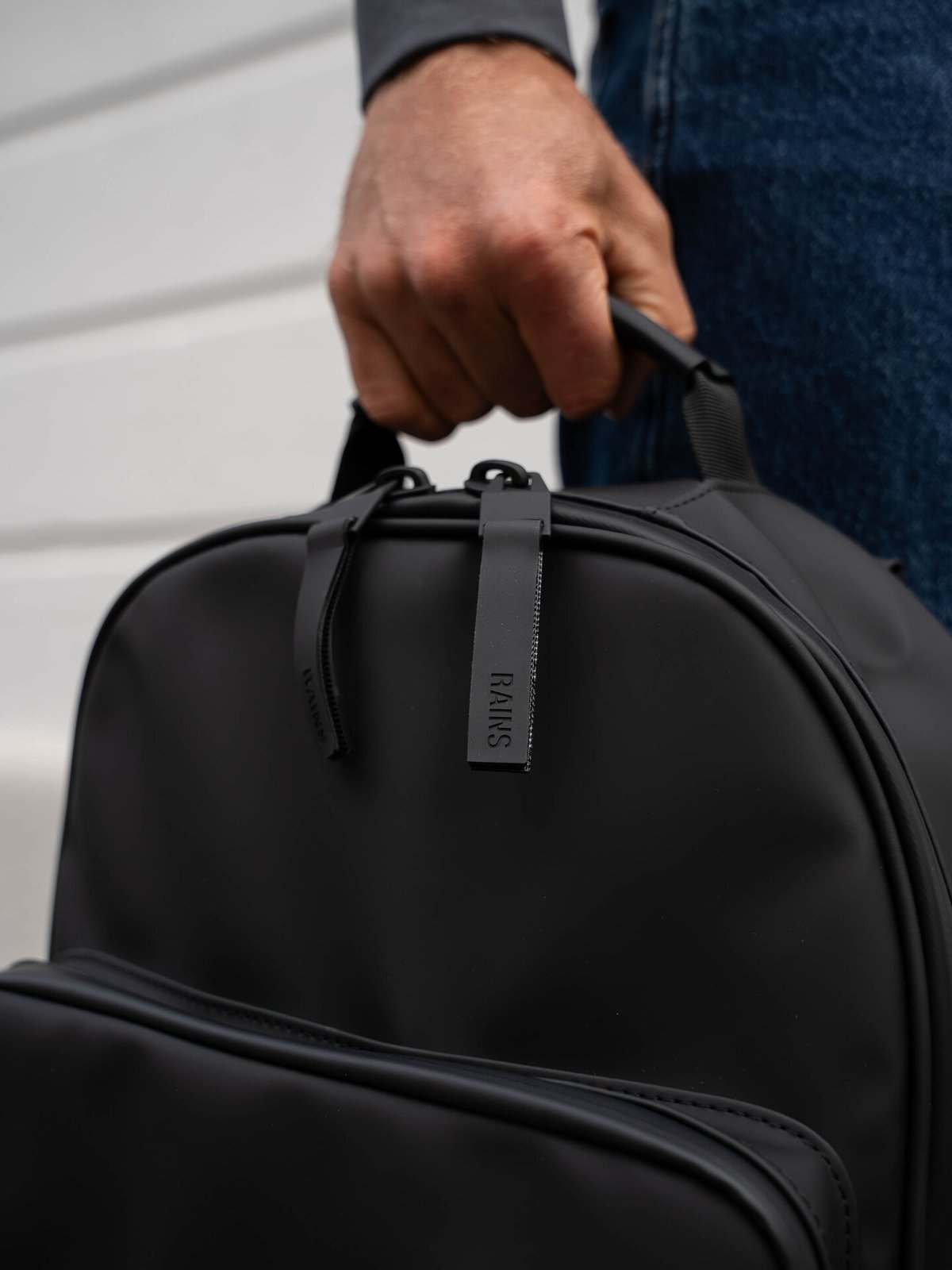 Rains Book Daypack Large Black