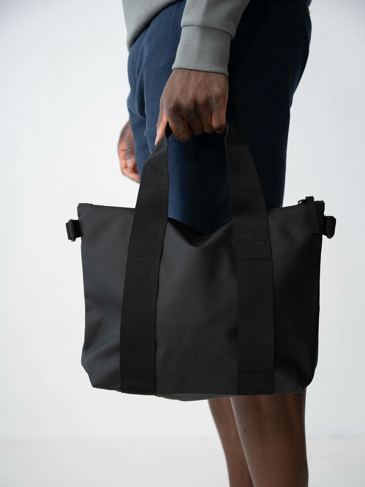 Rains Tote Bag Micro Black