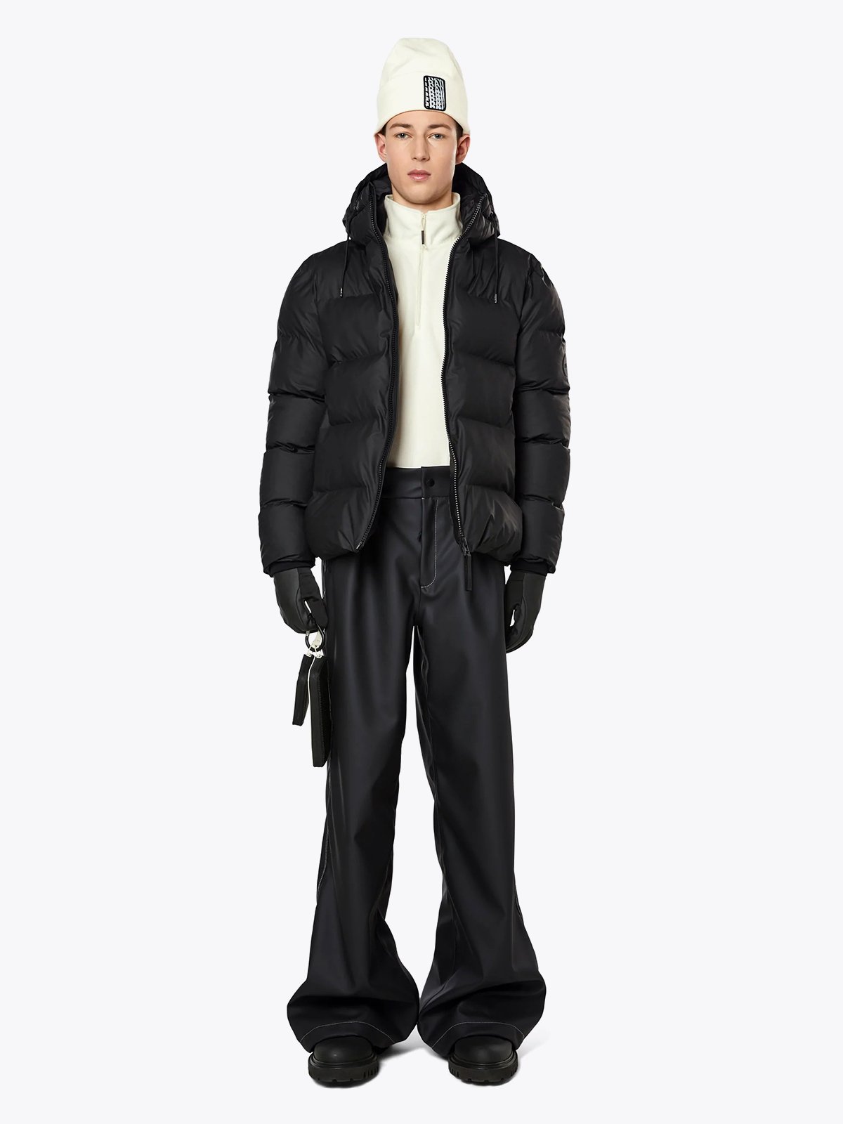 Rains Puffer Jacket Black