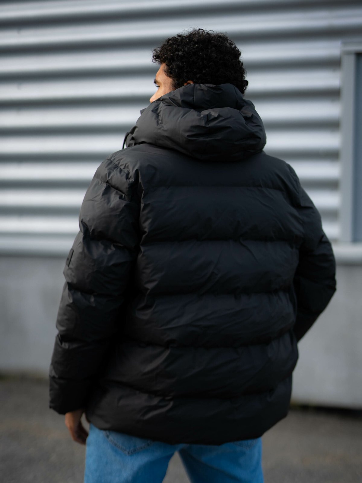 Rains Alta Puffer Jacket Black