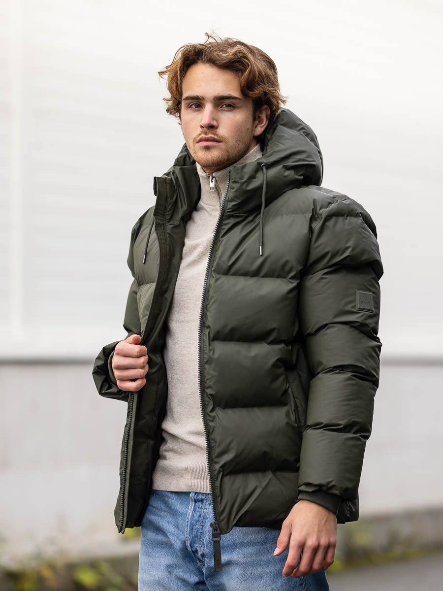 Rains Alta Puffer Jacket Green