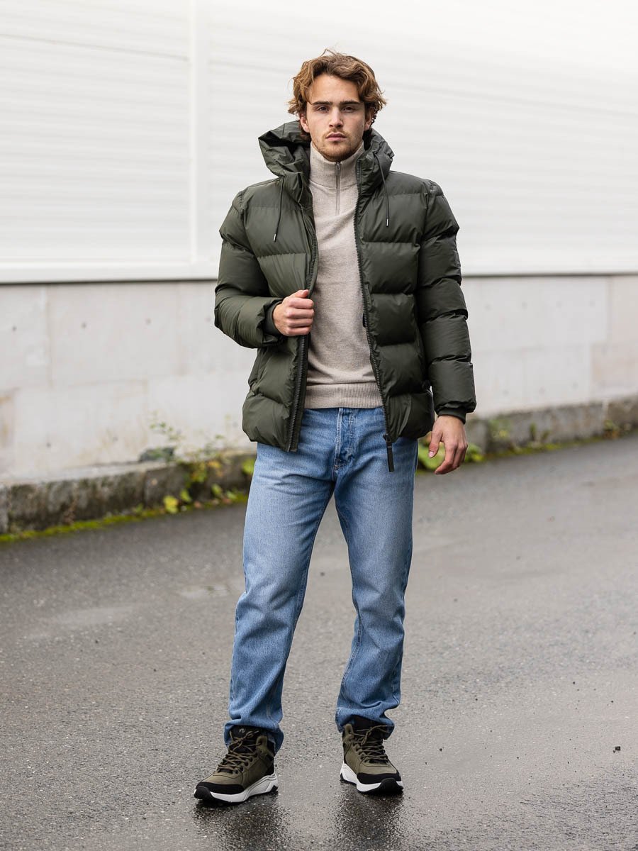 Rains Alta Puffer Jacket Green