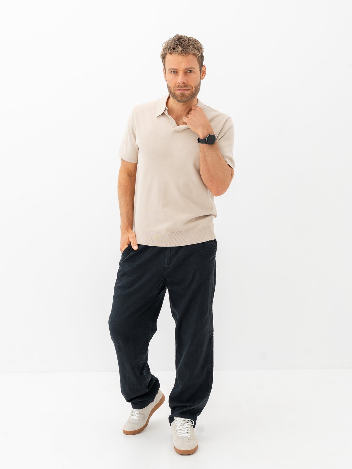 Roberto Rosso Ace Suede Cream Black