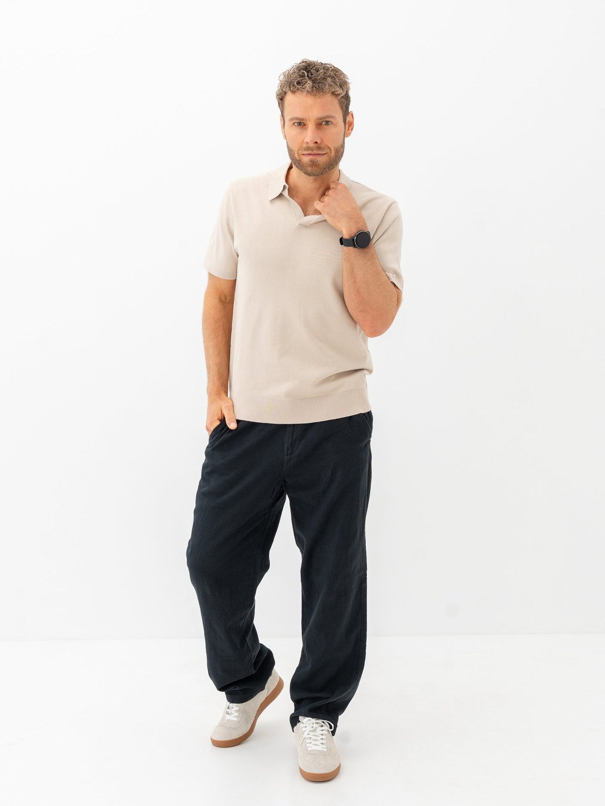 Roberto Rosso Ace Suede Cream Black