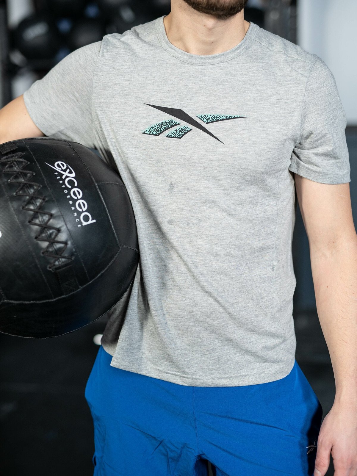 Reebok TS Speedwick Graphic Athlete T-Shirt Grey