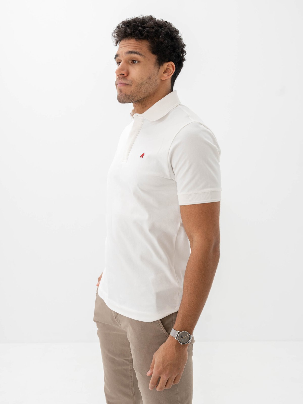 Replay Polo Tee Man White