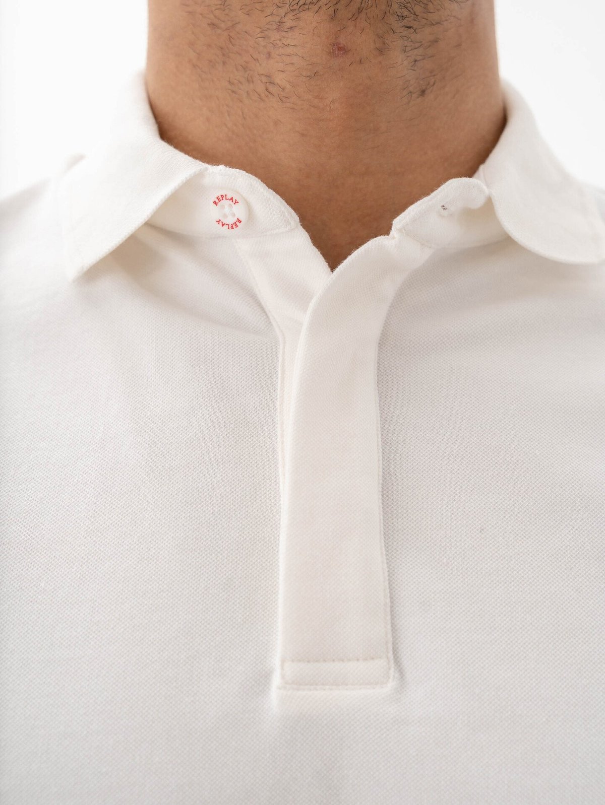 Replay Polo Tee Man White