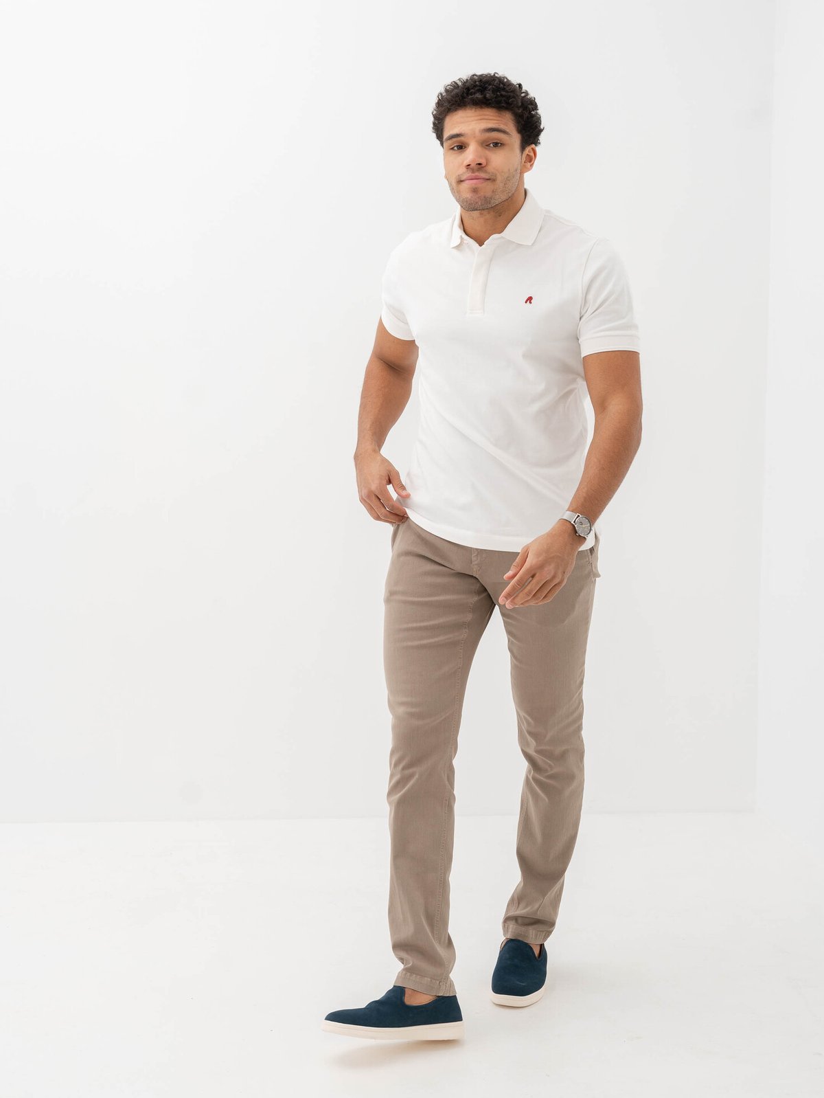 Replay Polo Tee Man White