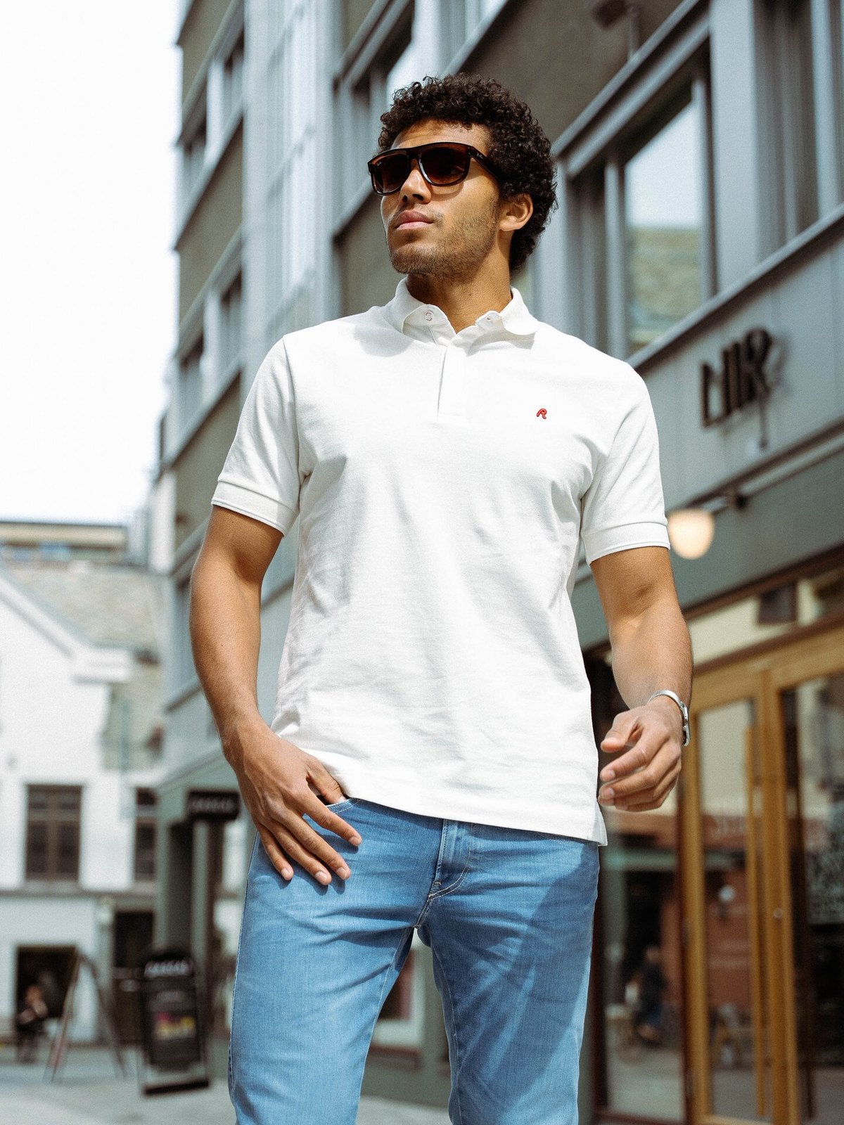 Replay Polo Tee Man White
