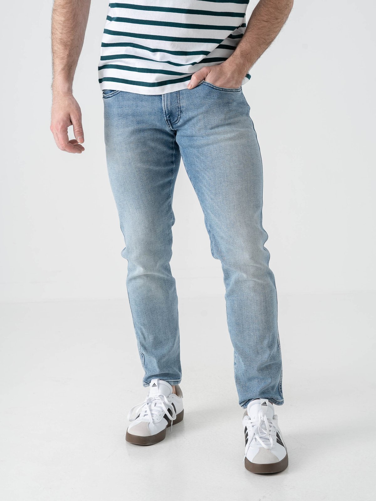 Replay Anbass Powerstretch Light Blue