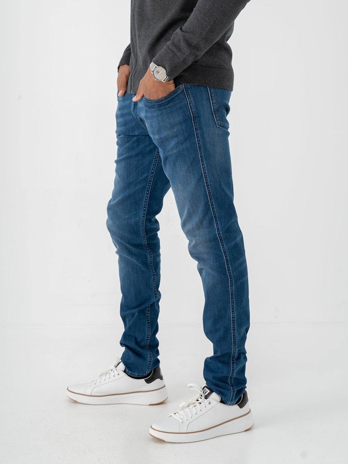 Replay Anbass Powerstretch Medium Blue