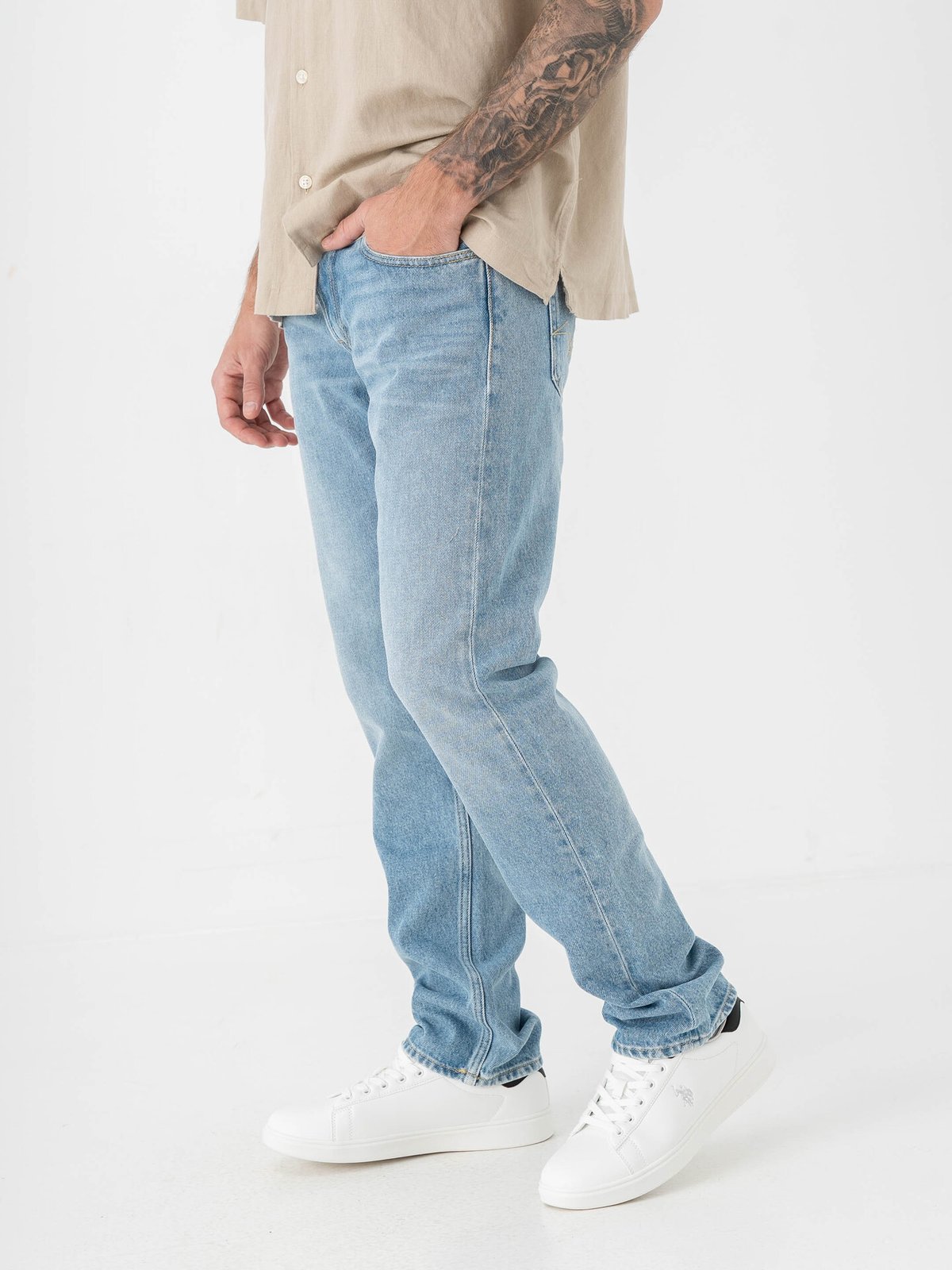 Replay Grover Non Stretch Light Blue